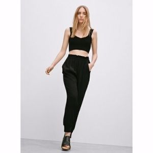 Aritzia Wilfred Lyocell Straight Leg Trousers